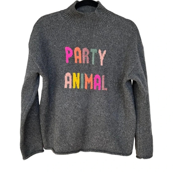 Lou & Grey LOFT Women's Party Animal Sweater Size Small - Picture 4 of 8